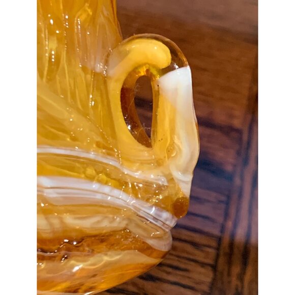 Vtg 1980s Mosser Glass Swan Toothpick Holder Slag List - Picture 5 of 5